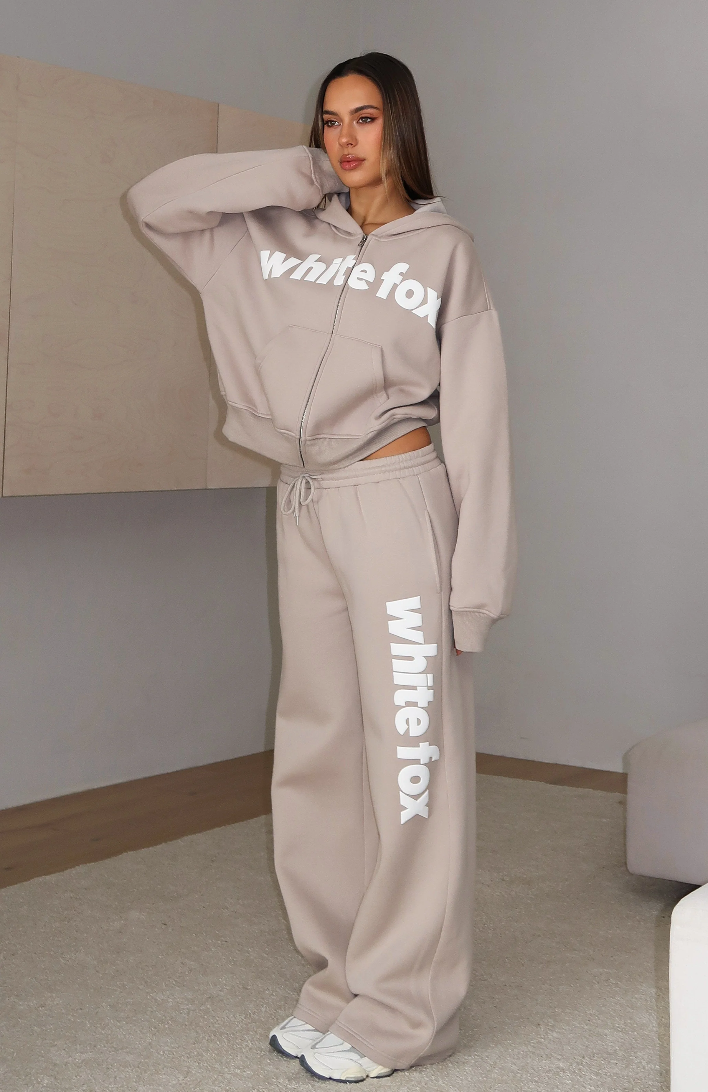 From The Archives Kenzie Wide Leg Sweatpants Moon