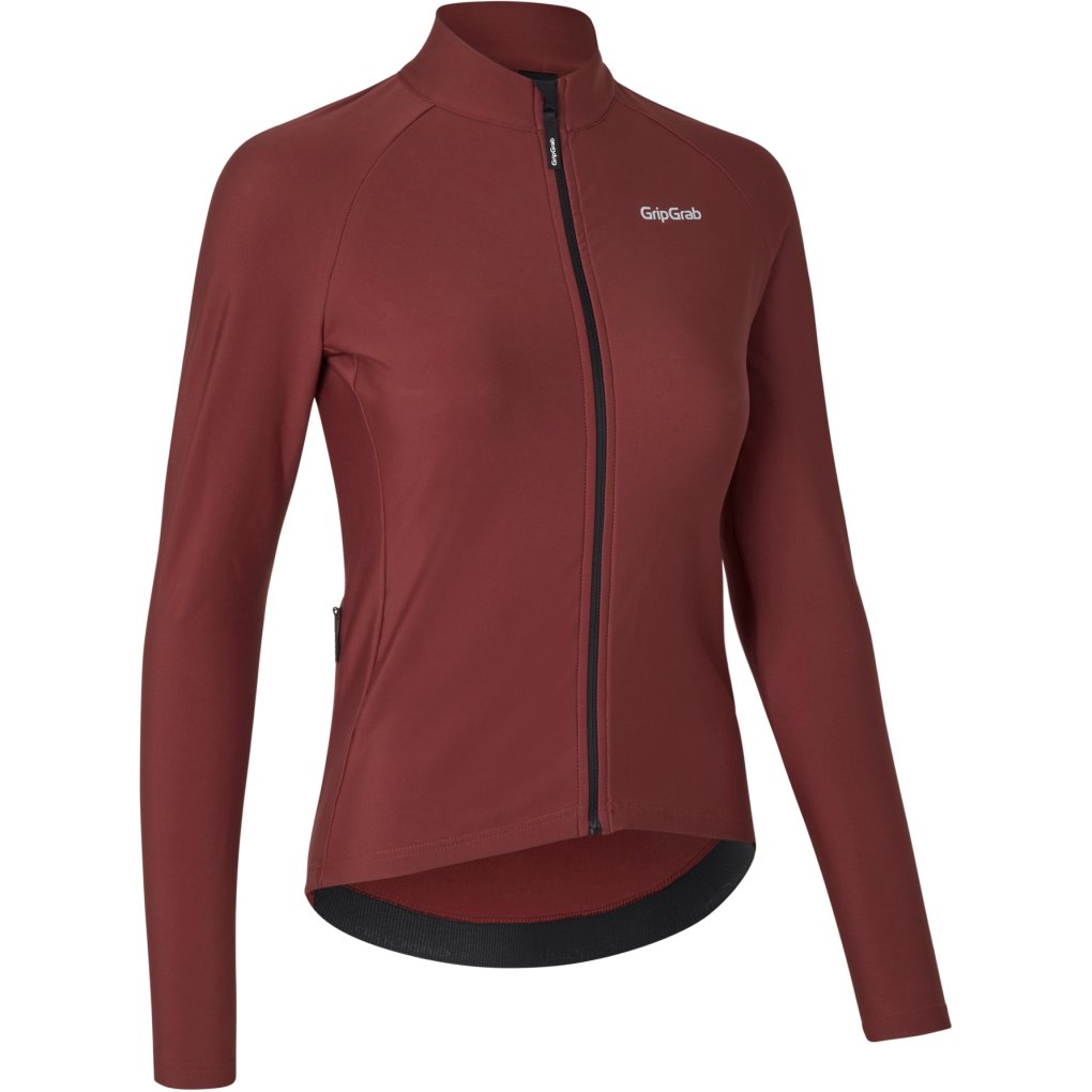 GripGrab PACR Thermal Long Sleeve Jersey Women - Dark Red