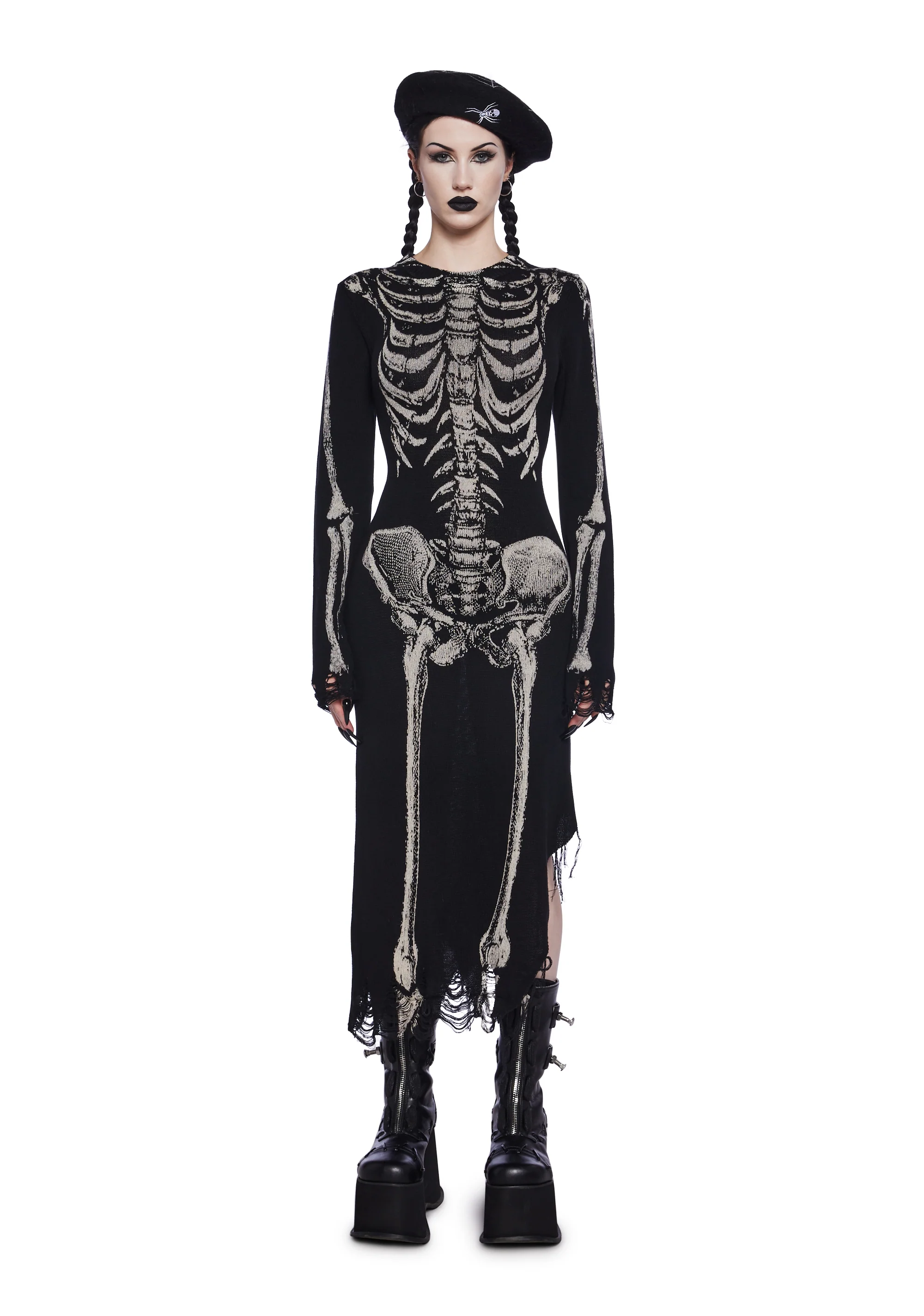 Bone Collector Knit Midi Dress
