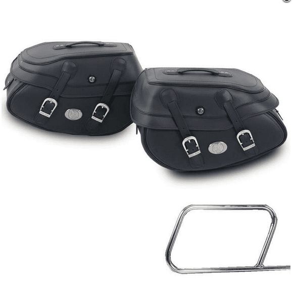 Hepco & Becker Buffalo Big saddlebags for tubular support - black UniversalRef: Hbe05509A / 620240