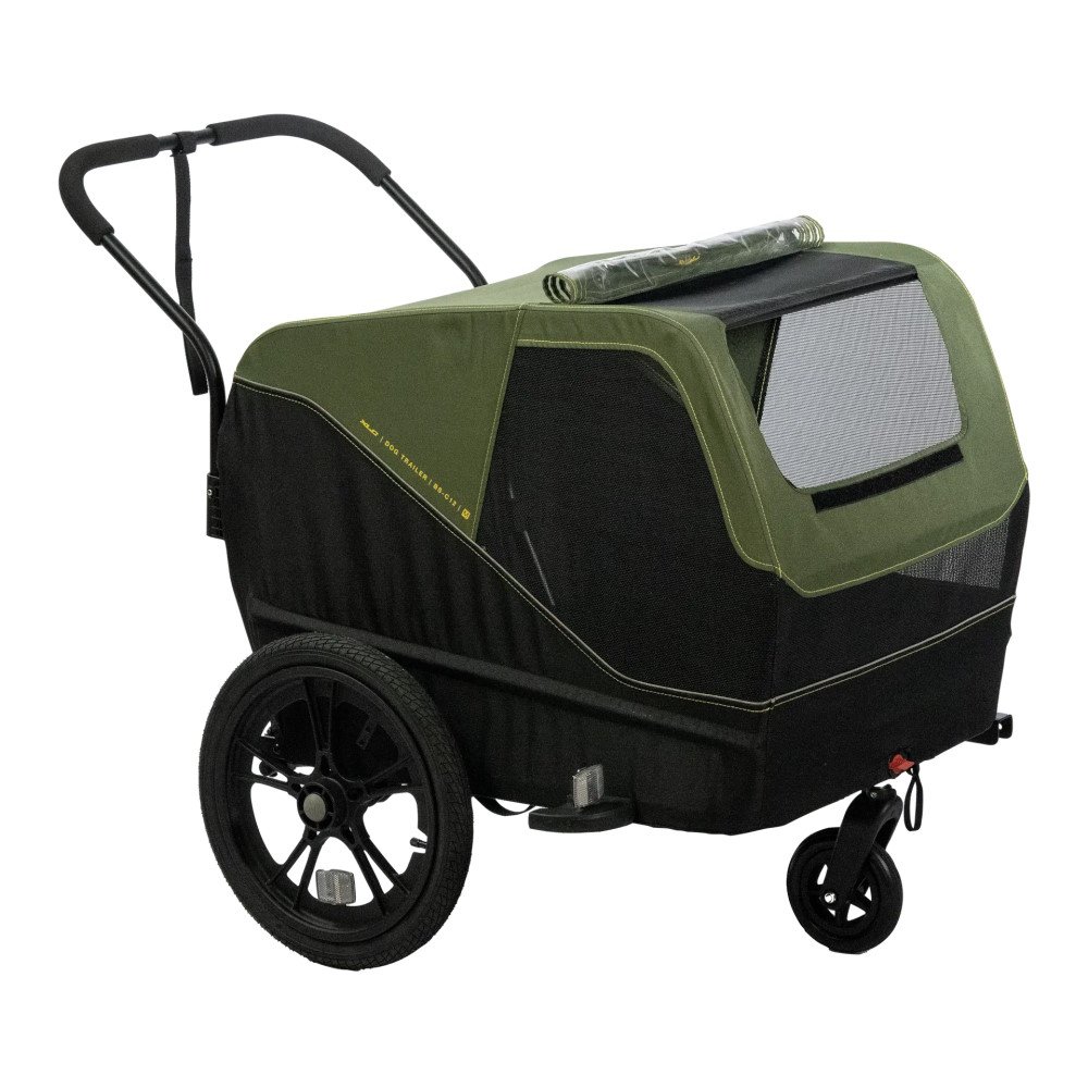 XLC Bike Trailer Dog Medium BS-C12 - moss green/lime/black