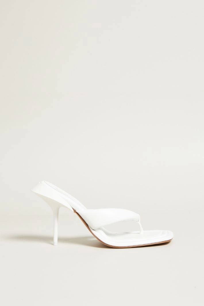 Heeled mules - WHITE