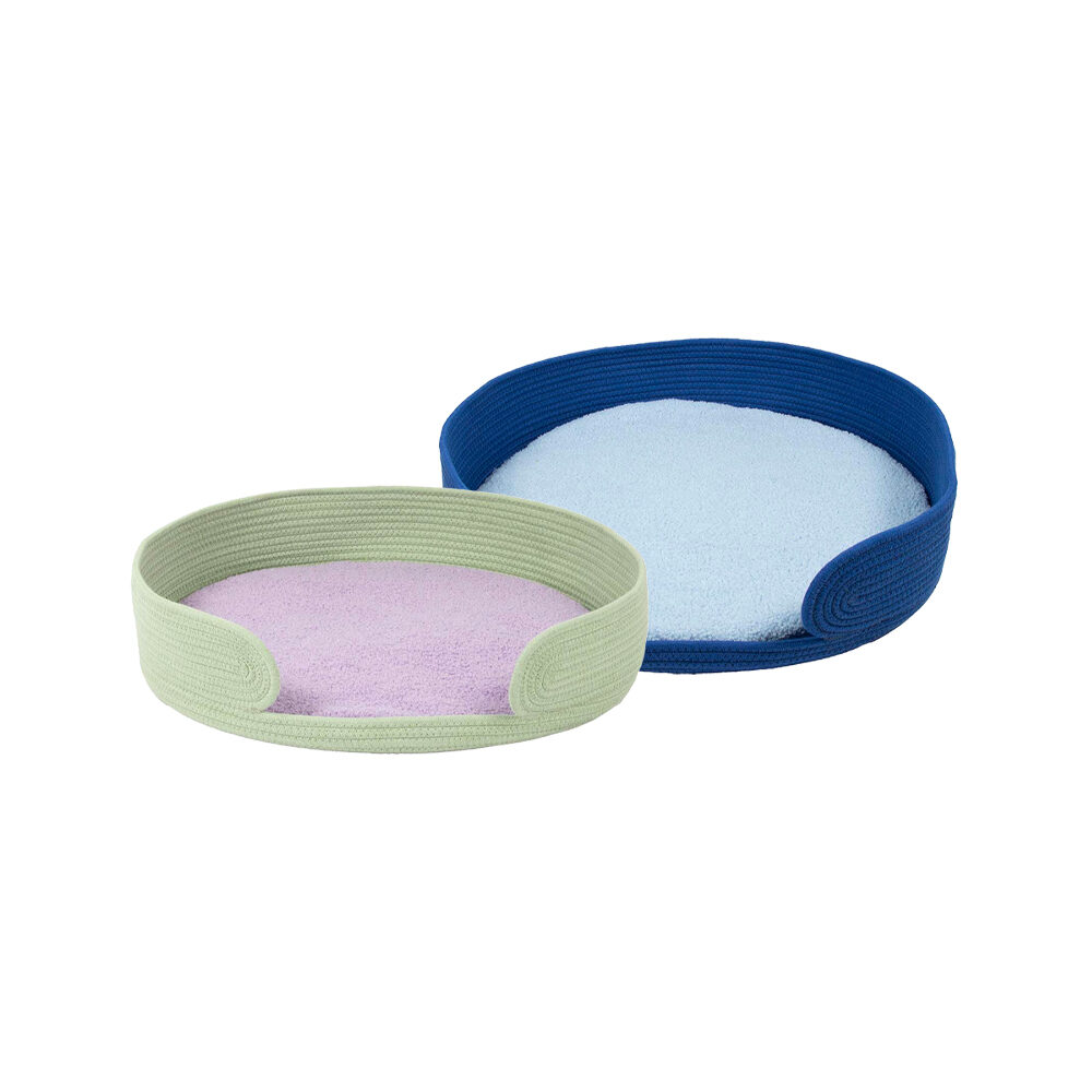 Coockoo Lazy Lounge Cat Basket - Blue