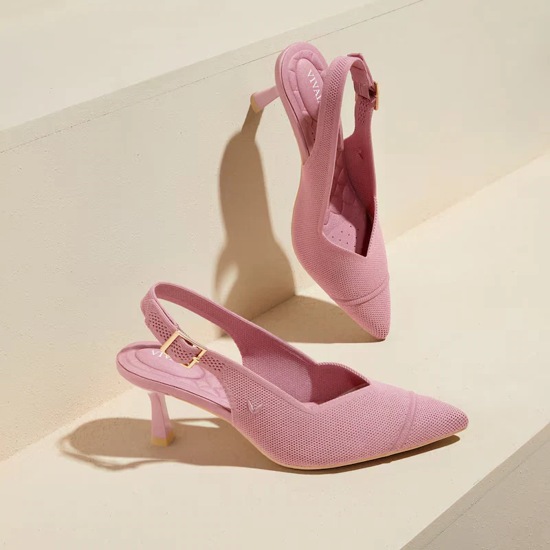 Pointed-Toe Slingback Heels (Addison)