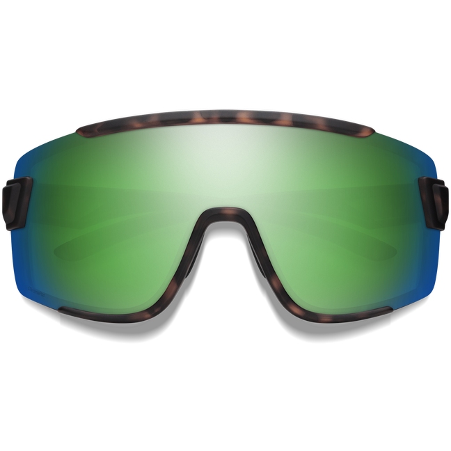 Smith Wildcat ChromaPop Polarized Glasses - Matte Tortoise - Green Mirror | Clear