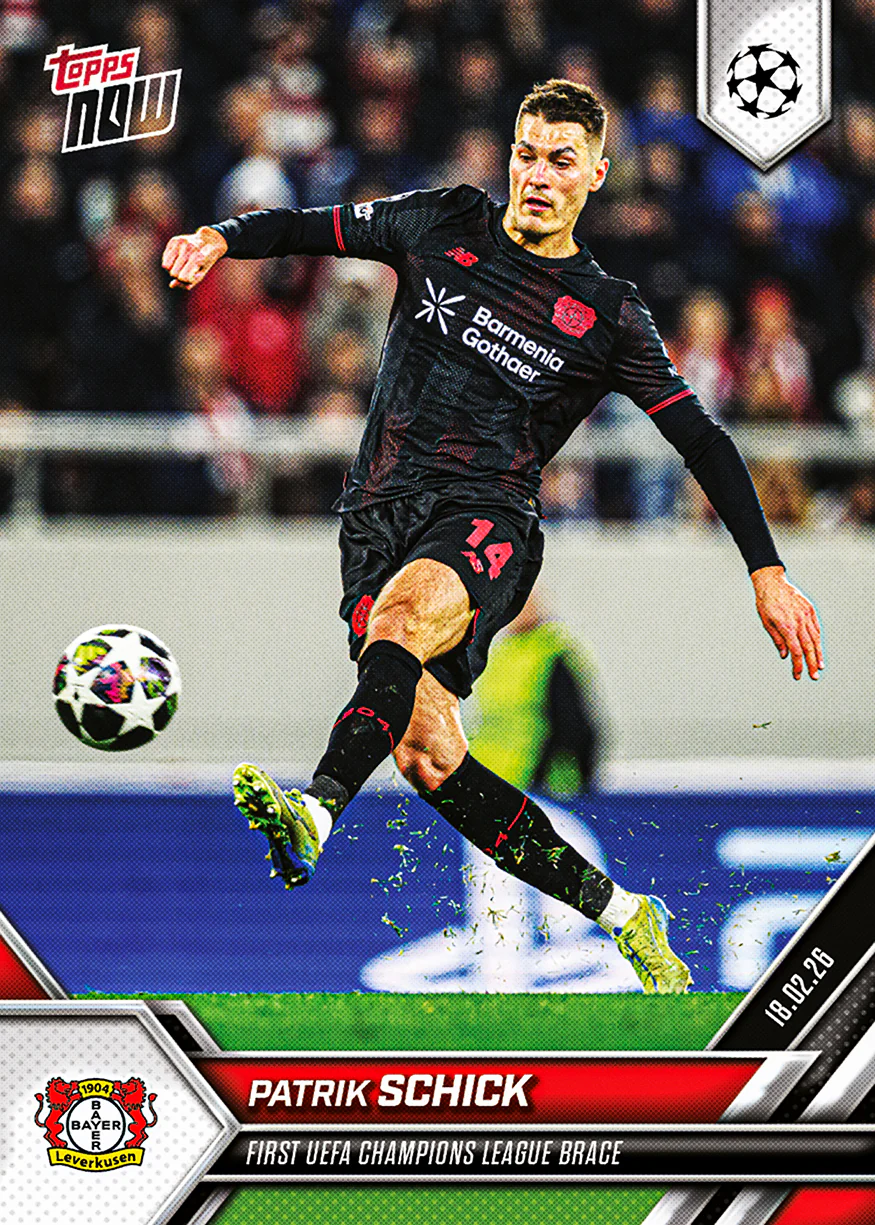 Patrik Schick - 2025-26 UCL Topps NOW® - Card 93 - PR: 130