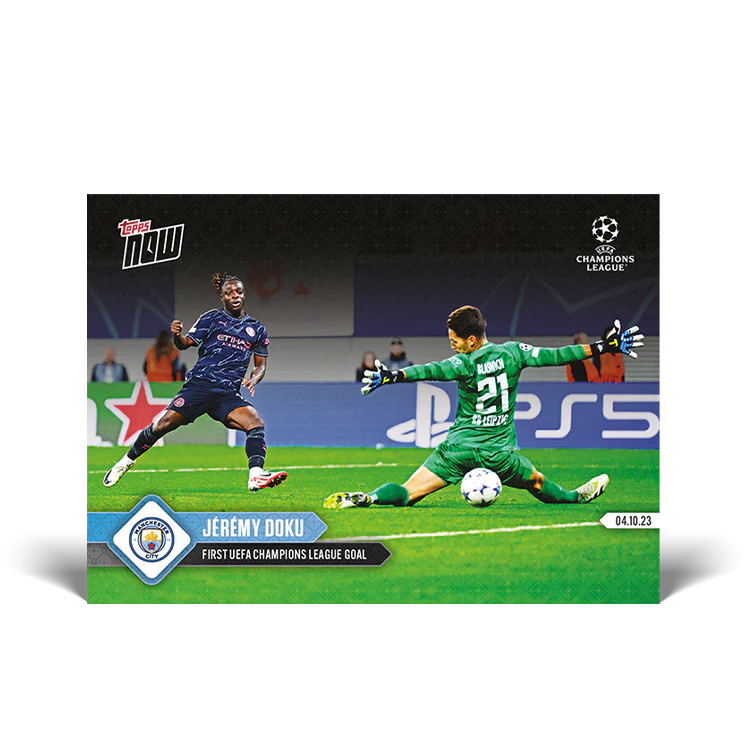 Topps UK - Jérémy Doku - First UEFA Champions League goal - UCL TOPPS NOW® Card #38