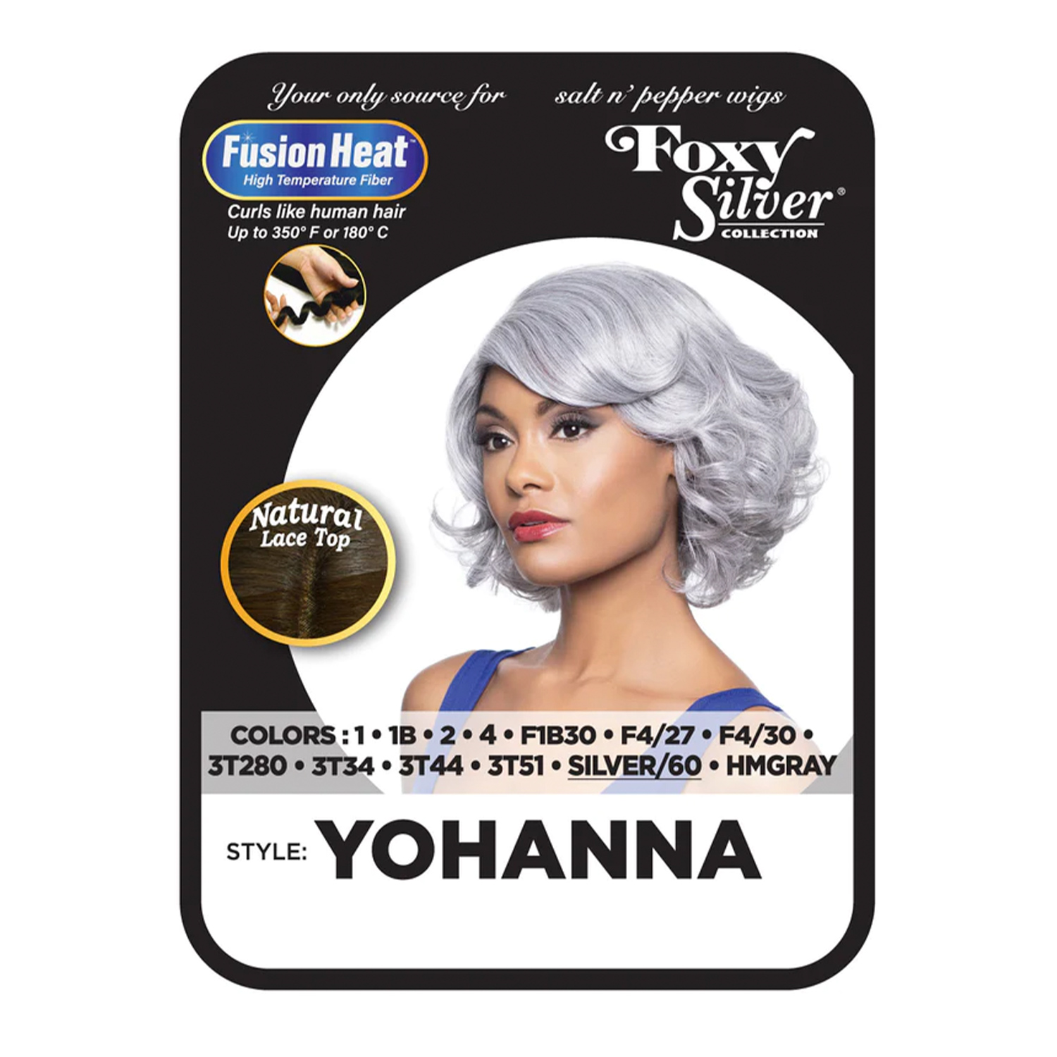 Alicia Wig Foxy Silver Yohanna