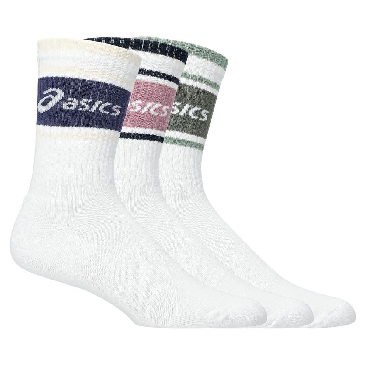 PACK 3 SOCKS ASICS LOGO CREW SOCK WHITE