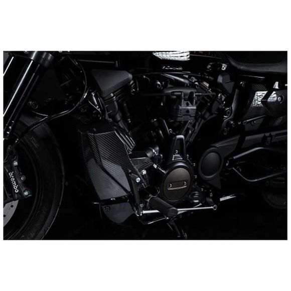 Zard radiator protection CARBON SIDE KITHARLEY DAVIDSON 1250 SPORTSTER 1250 S - 2021 - 2025Ref: Zad00410A / Zhd006Op6
