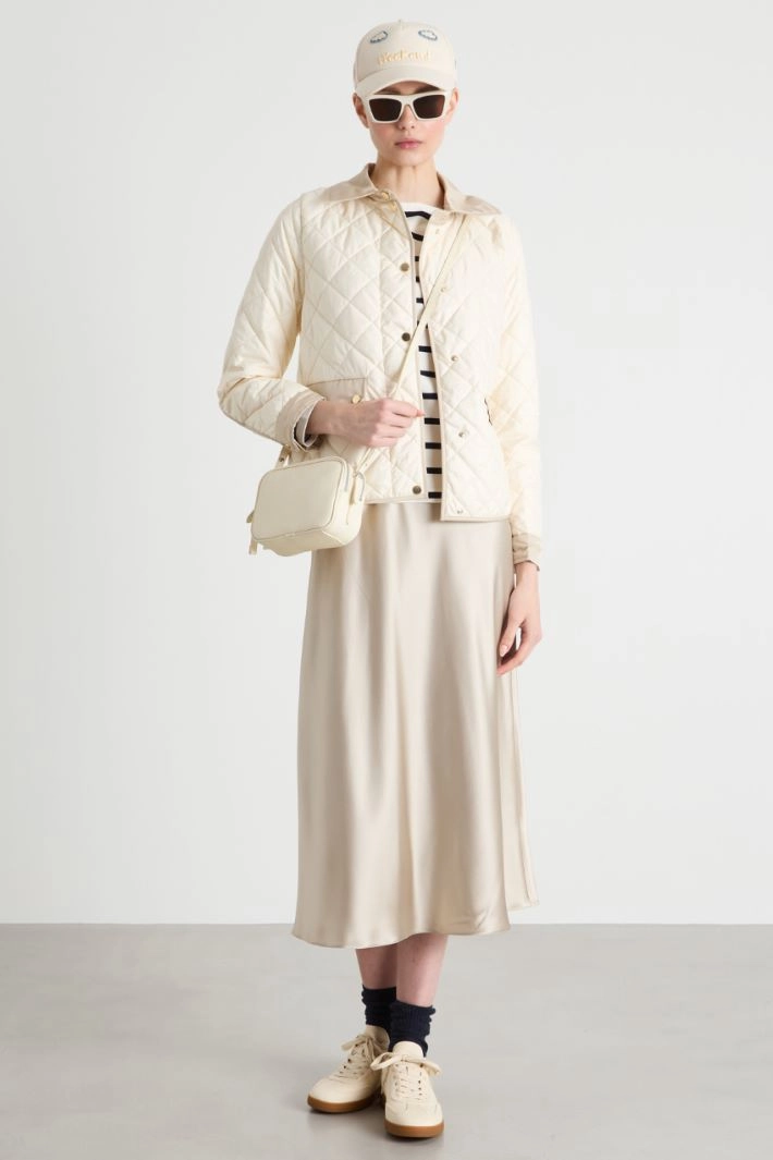 Boat-neck T-shirt - BLUE WHITE