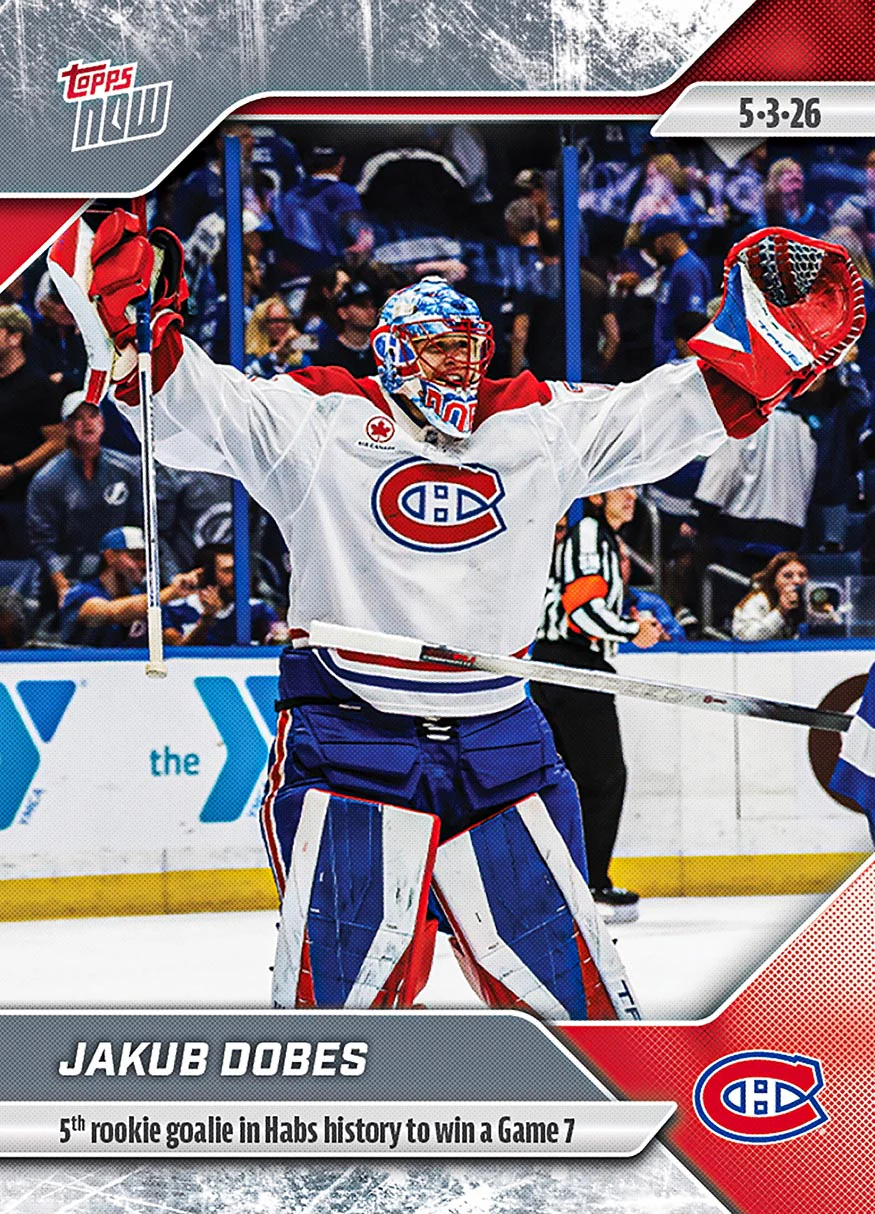 Jakub Dobes - 2025-26 NHL Topps NOW® - Sticker # 165 Pack - PR: 300