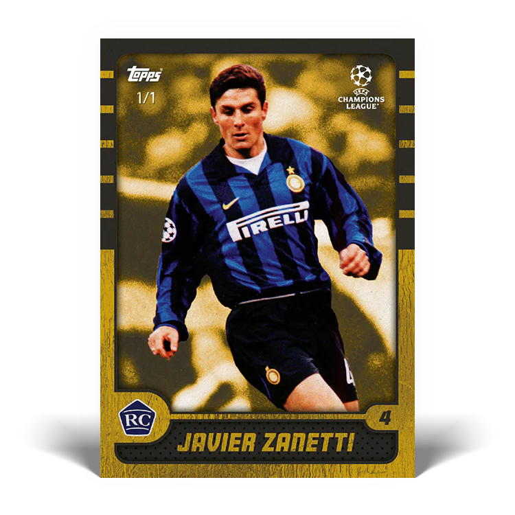The Lost Rookie Card - Javier Zanetti - Card #15