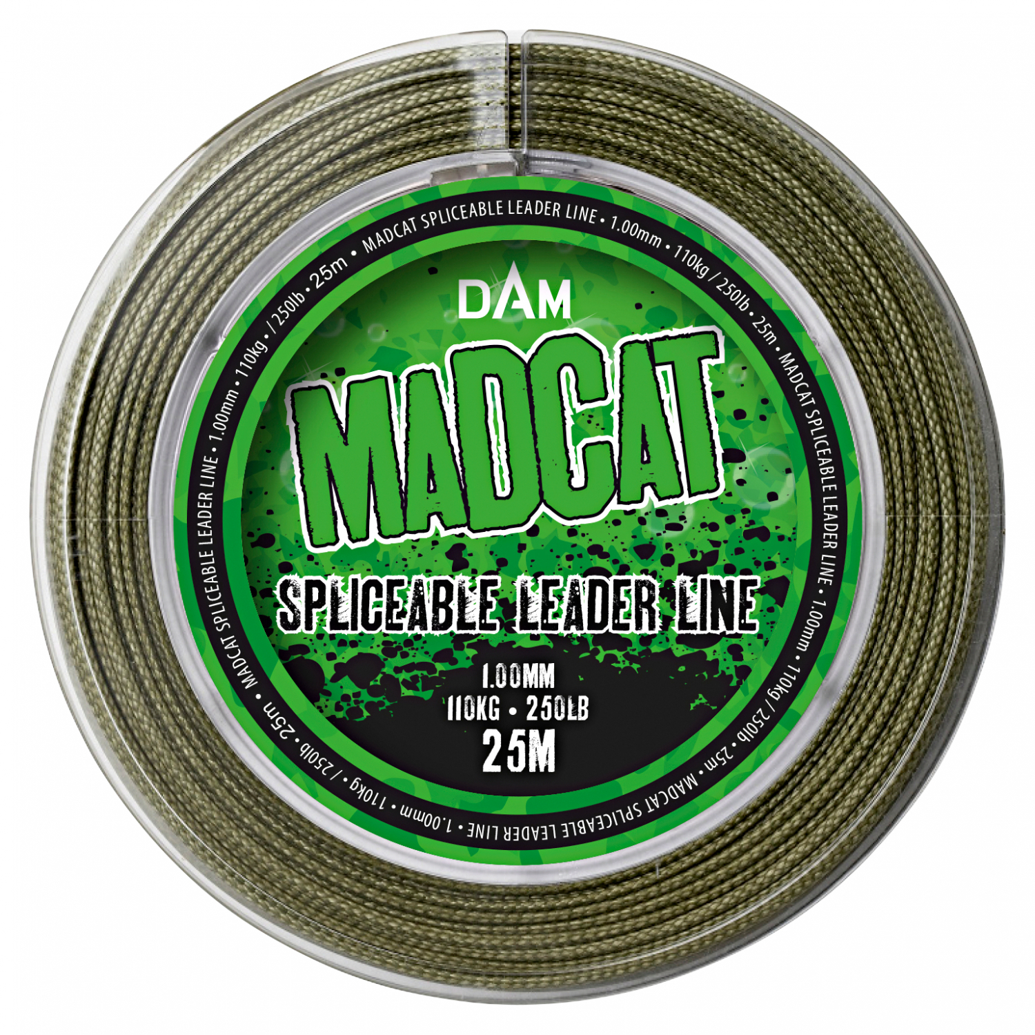 MAD CAT Leader Line Spliceable (olive, 25 m)