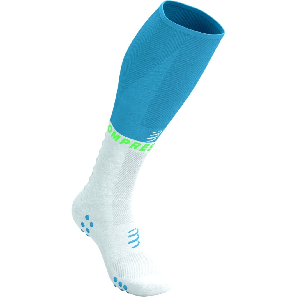 Compressport Full Oxygen Compression Socks - norse blue/neon green