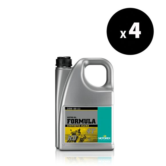 Huile moteur Motorex Formula - 20W50 4L x4 UniverselRef : MX00163A / 3042883