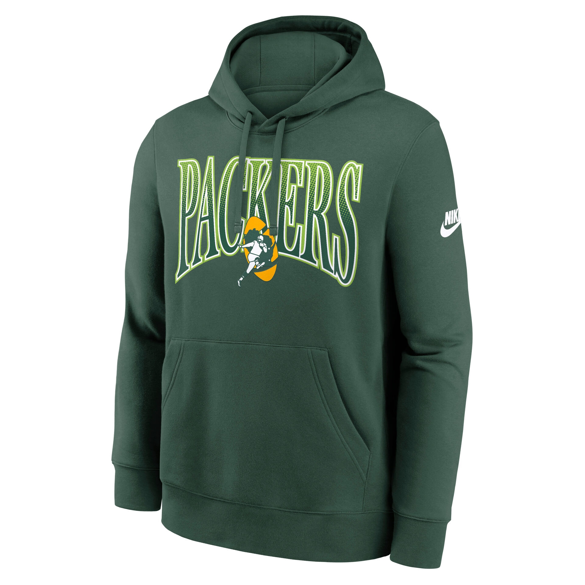 Green Bay Packers Throwback Full Blitz Club NFL Hoodie Green