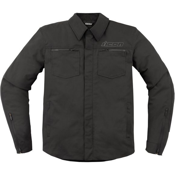 Blouson Moto Icon UPSTATE CANVAS - NoirRef : IC0846