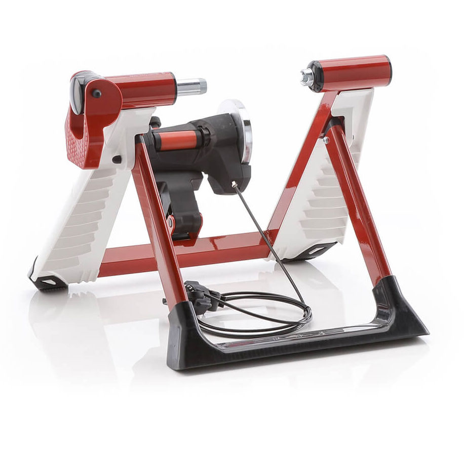 Elite Wheel On Cycletrainer + Power-/Speed-/Cadence-Sensor - Novo Force - Misuro B+ - white/red