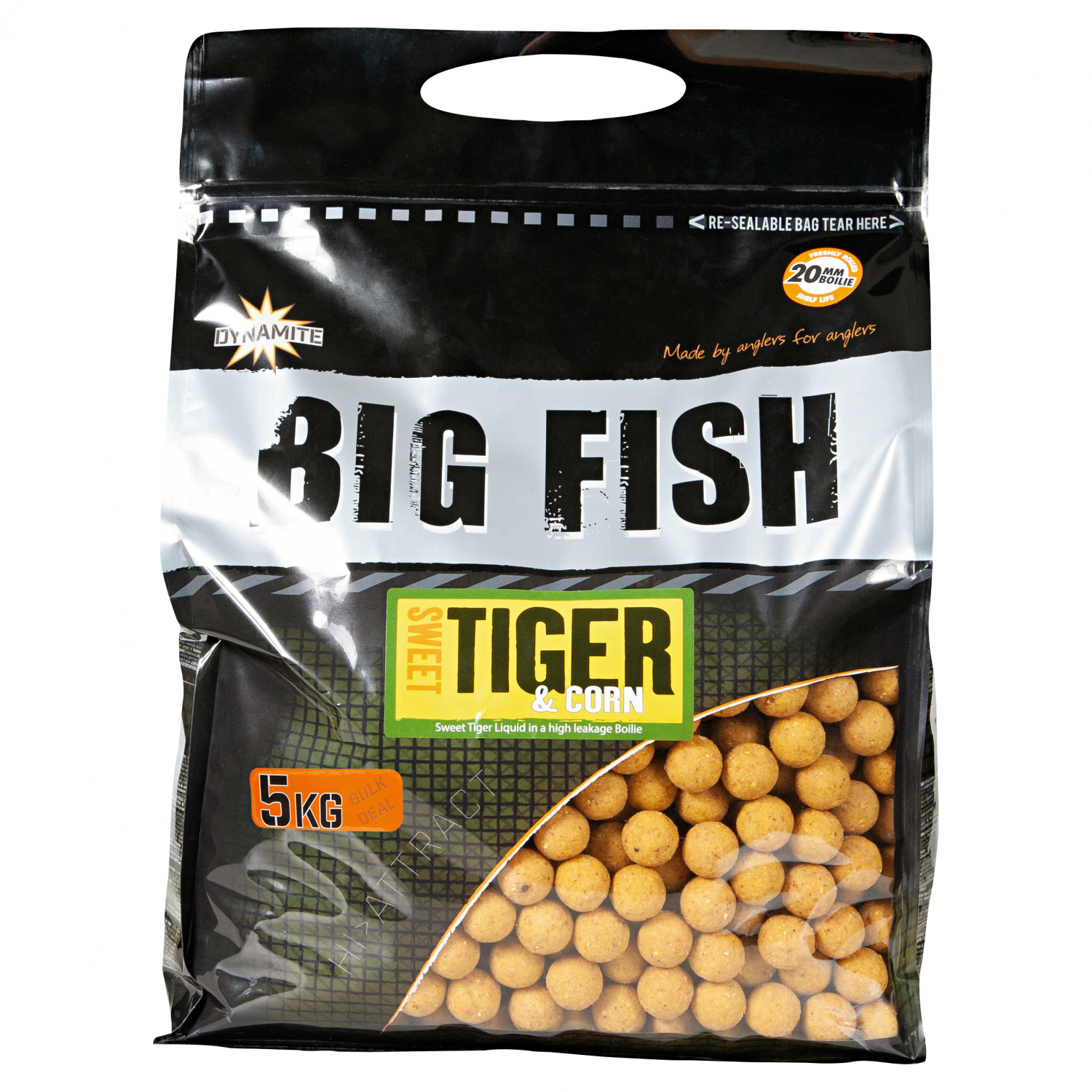 Dynamite Boilies Sweet Tiger & Corn (Ø 15 mm)
