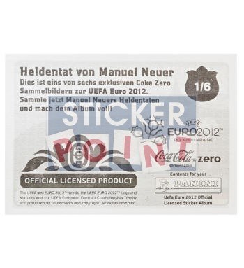 Panini EURO 2012 Manuel Neuer Sticker-Set