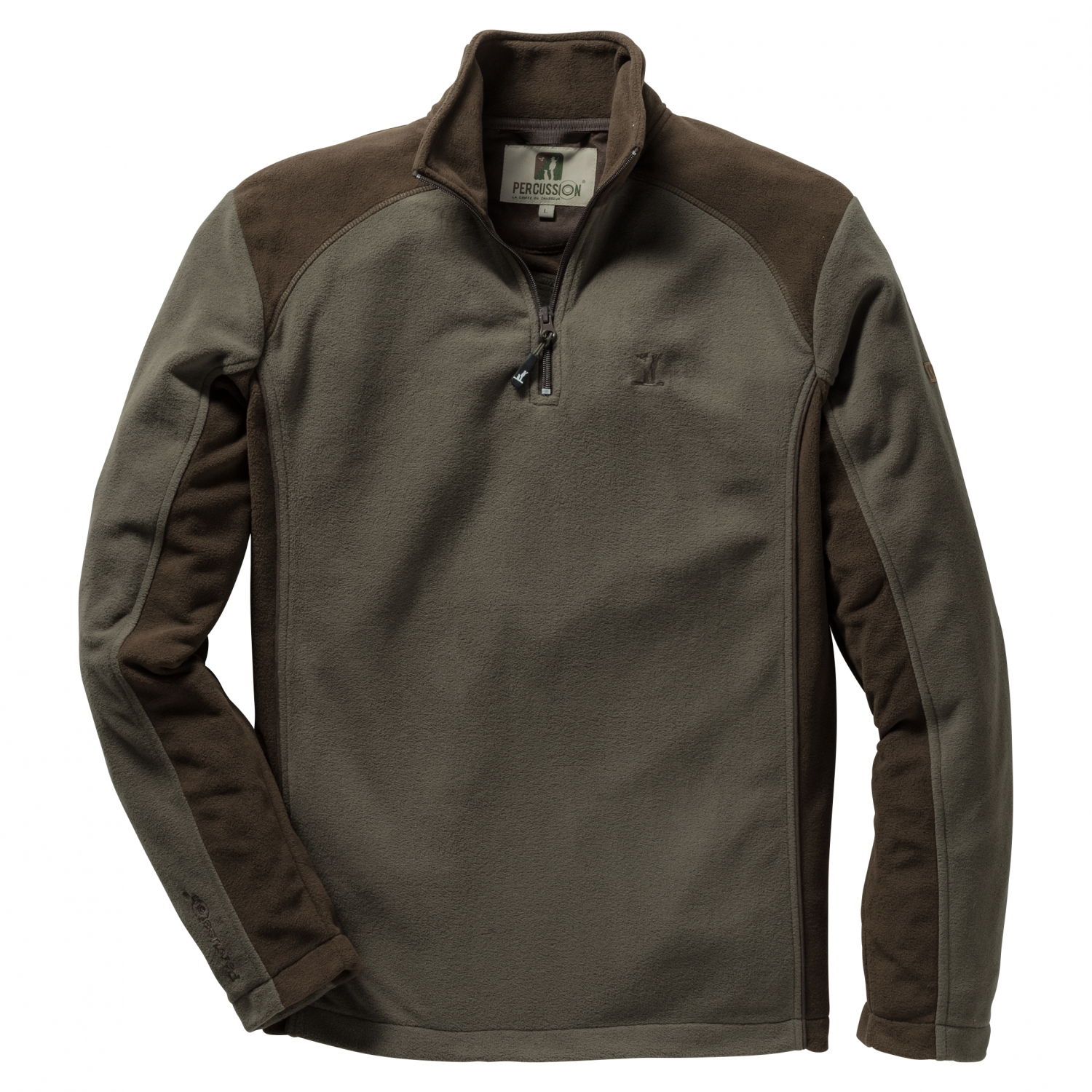 Percussion Fleece Sweater (olive\/brown)