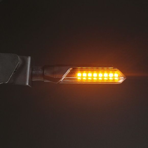 Chaft NEWMAN LED SEQUENTIAL 2.0 Turn Signals (Pair) Universal - BlackRef: CH0674