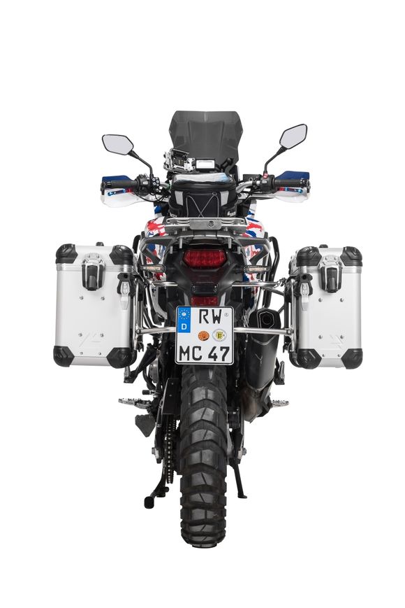 Touratech suitcase Complete kit ZEGA Evo 31/38 - Gray support included - Gray anodizedRef: Trt01092A / 01-402-6831-0