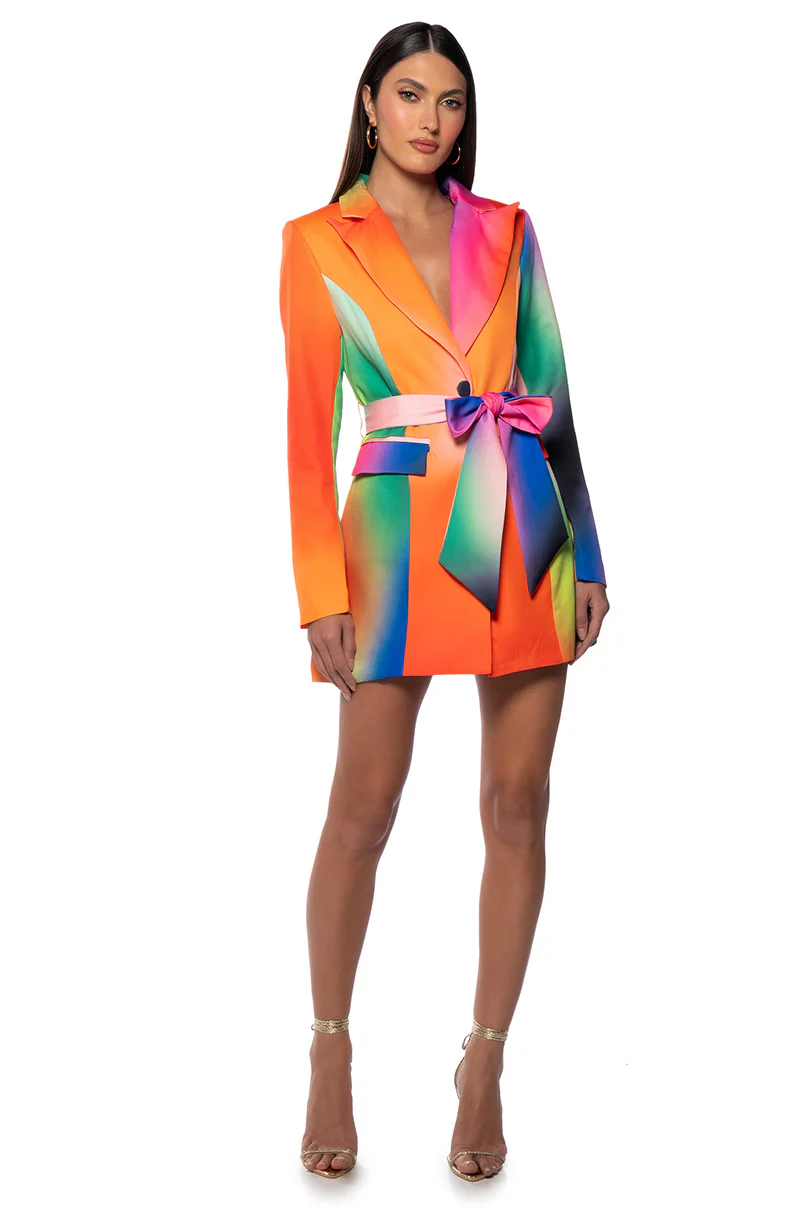 Always Right Belted Mini Dress