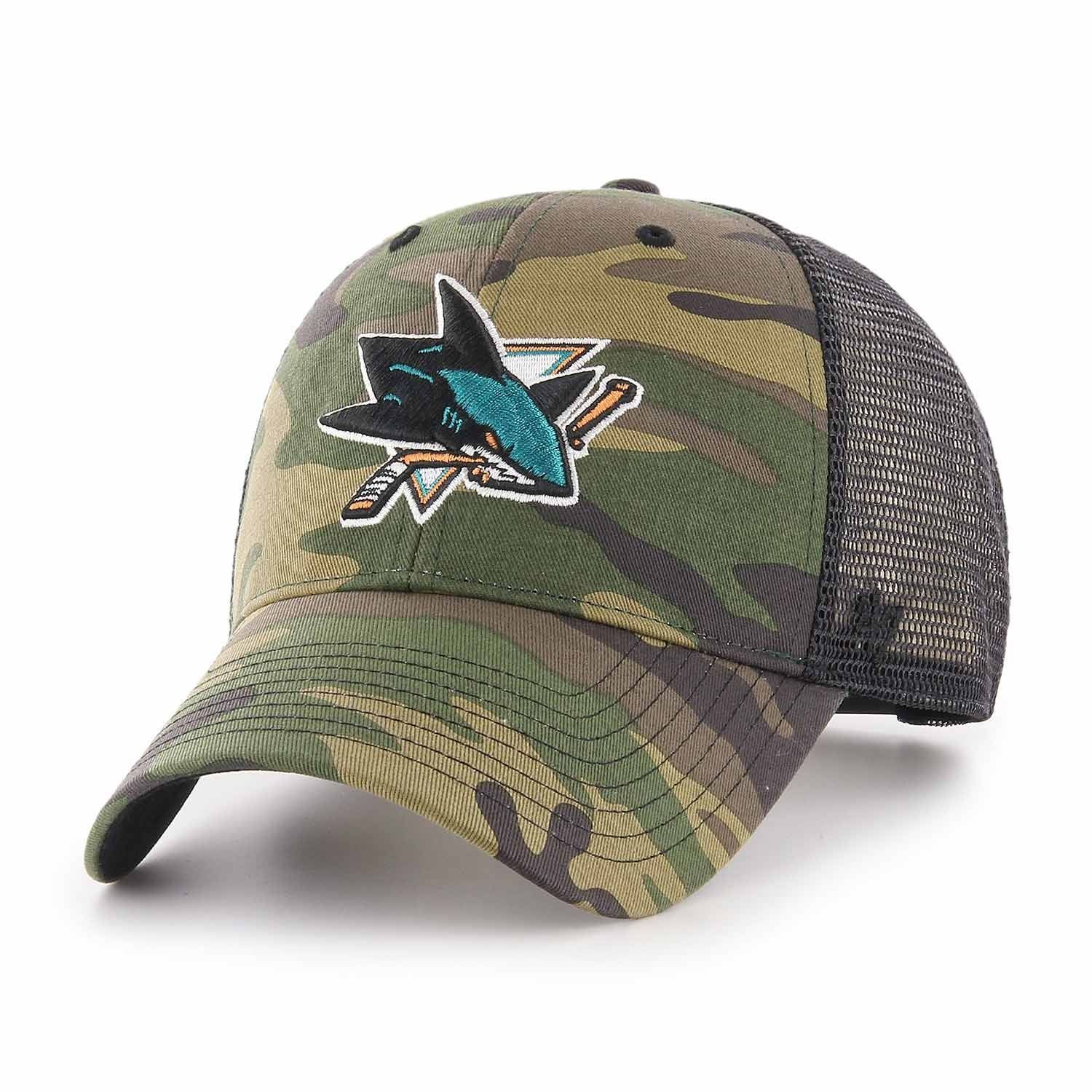 San Jose Sharks Camo '47 Branson NHL Trucker Cap