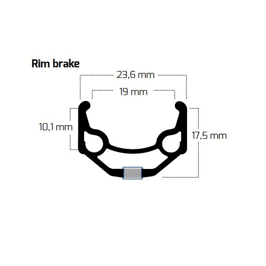 Ryde Zac 19 - 26 Inch Clincher Rim - black