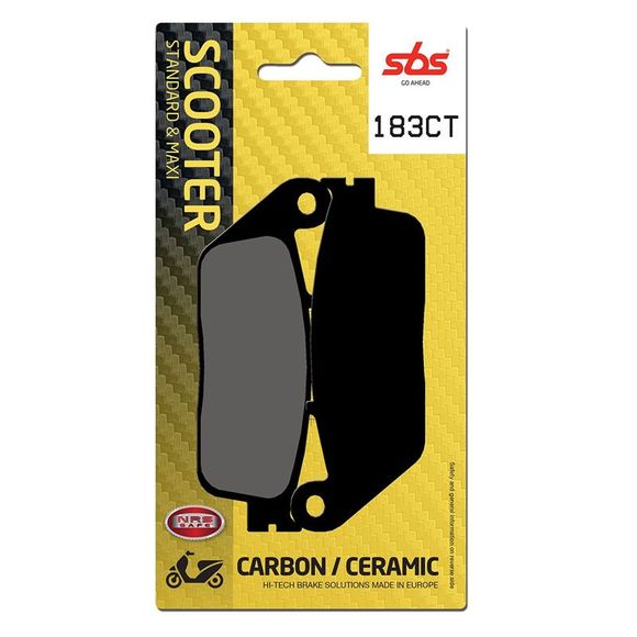 SBS 183CT Organic Front Brake PadsRef: 183CT / 183080