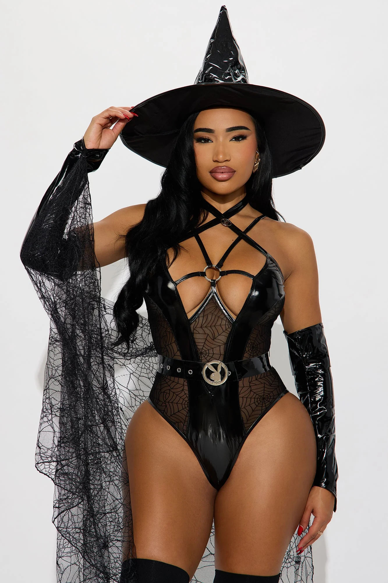 Playful Witch 3 Piece Halloween Costume - Black