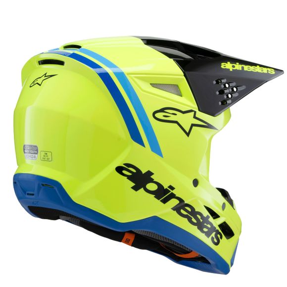 Casque cross Alpinestars SUPERTECH S-M3 - RADIUM - ENFANT - Jaune / NoirRef : AP3393