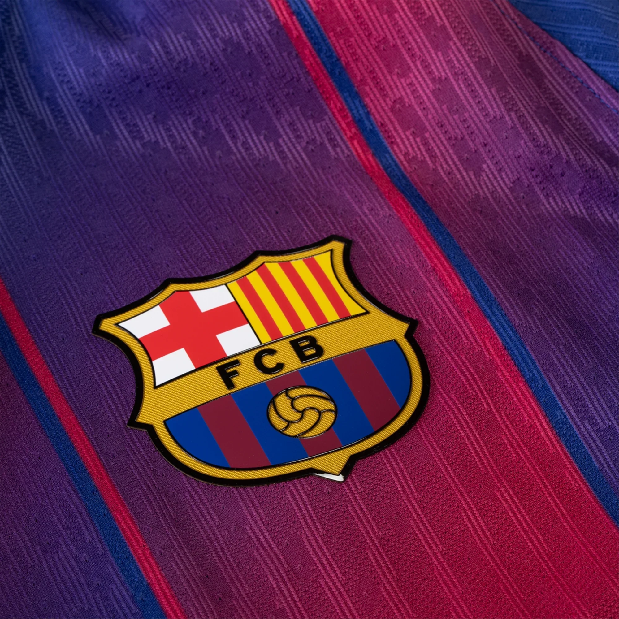 Barcelona Authentic Home Jersey w/ Champions League Patches 25/26 (Deep Royal Blue/Midwest Gold)