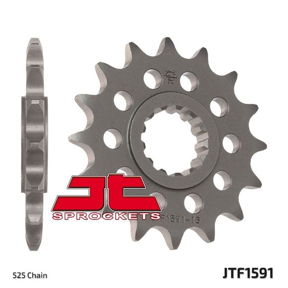 JT. Standard Steel Output Sprocket 1591 - 525Ref: Jtc01371A / 1077290002