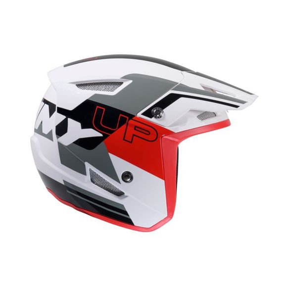 Casque trial Kenny TRIAL UP GRAPHIC 2025 - Blanc / RougeRef : KE2289