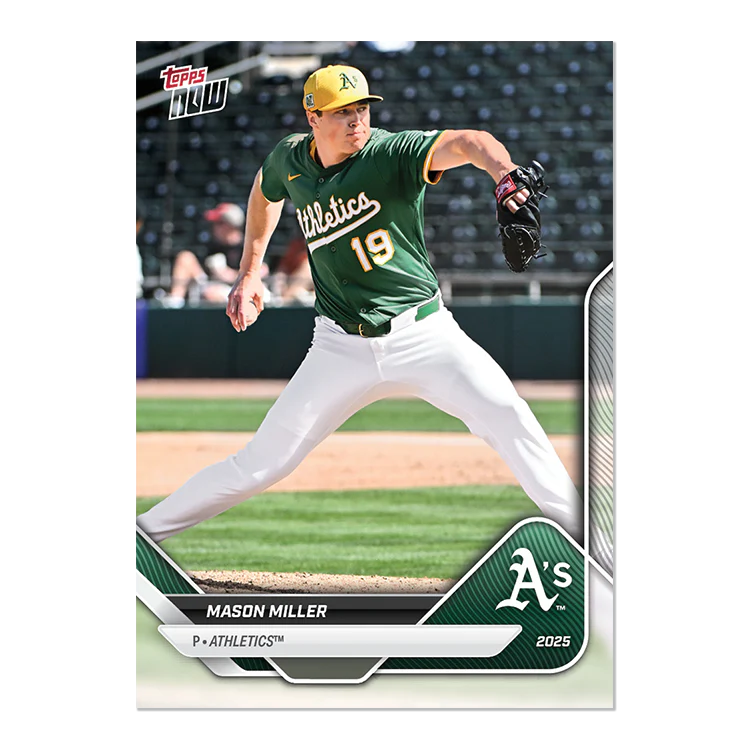 2025 Athletics MLB Topps NOW® Road To Opening Day 11-Card Team Set - PR: 395