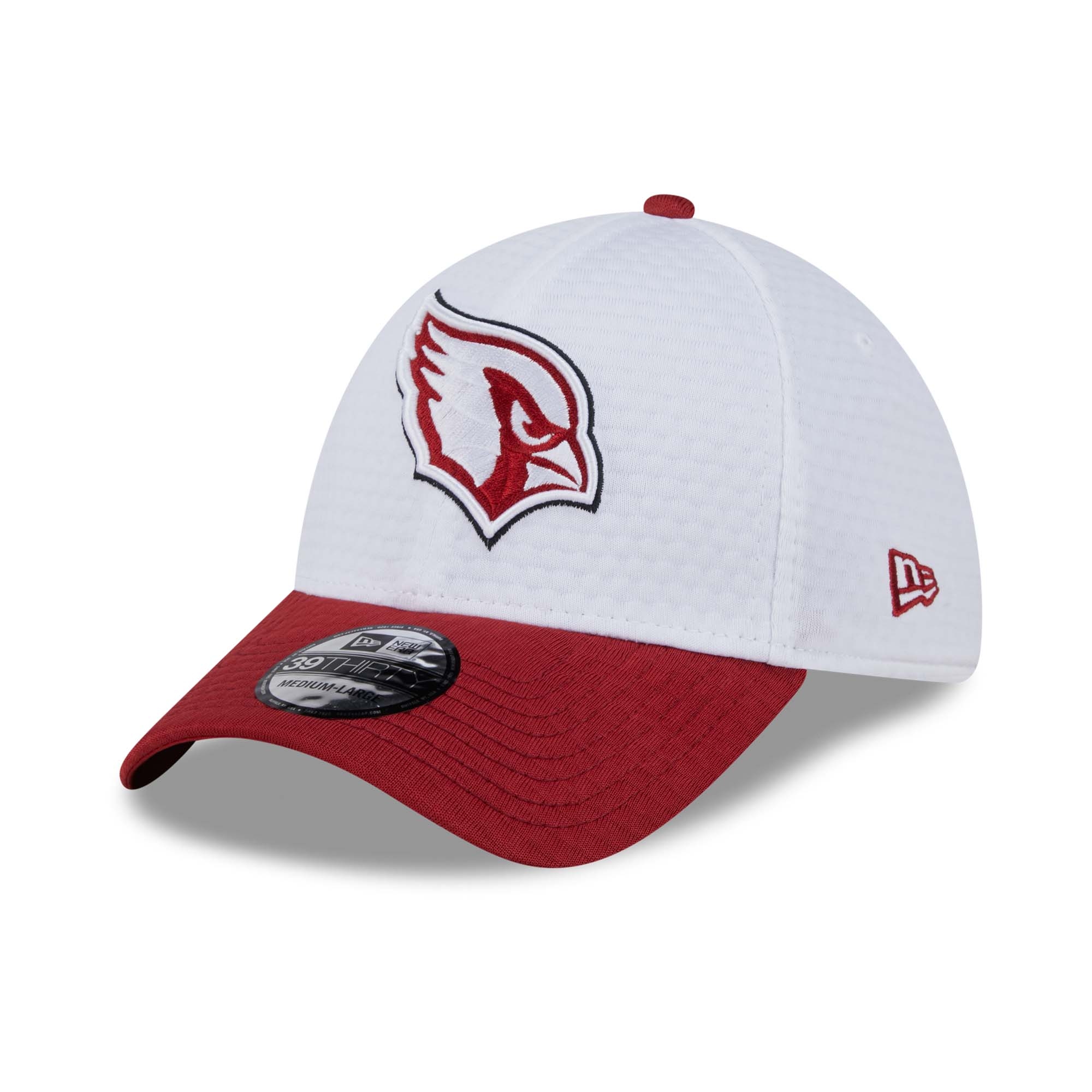 Arizona Cardinals 2024 NFL Training Camp New Era 39THIRTY Flex Cap White