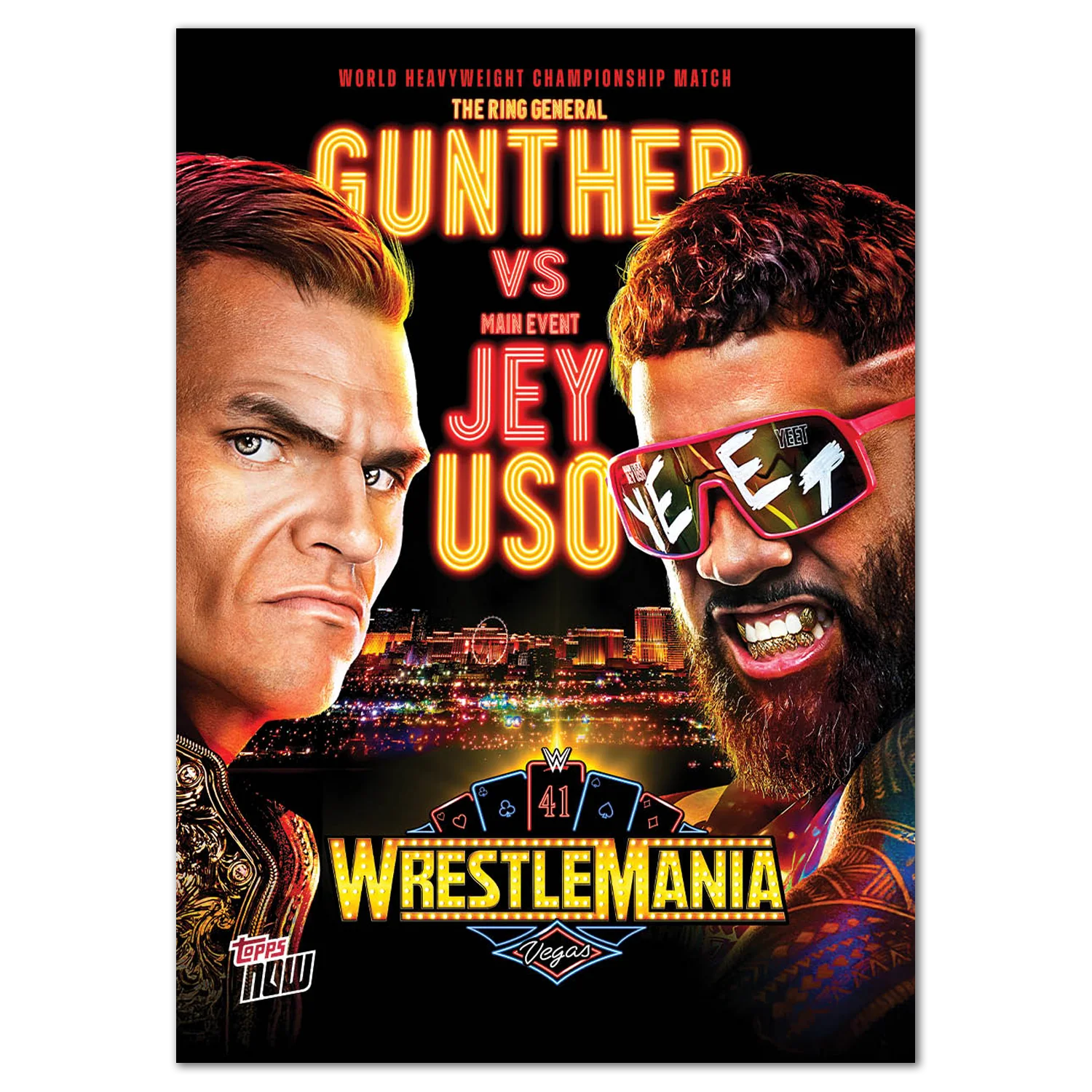 Gunther/Jey Uso - 2025 WWE Topps NOW® - Card WM4