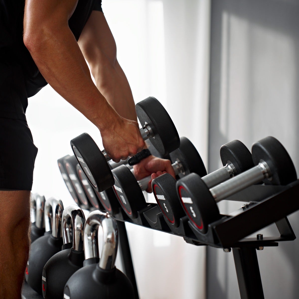 Modular dumbbell rack