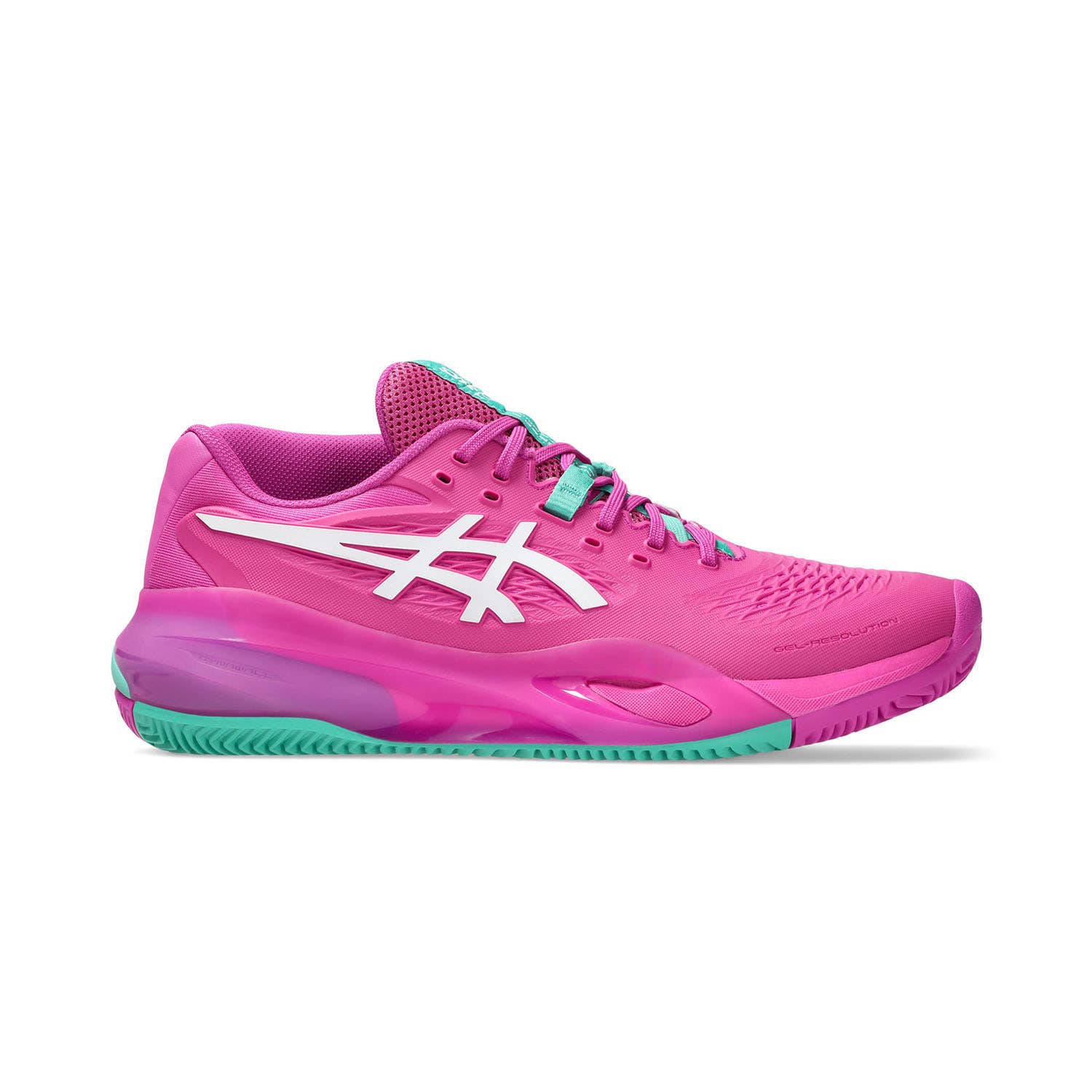 ASICS GEL-RESOLUTION X CLAY ROSA/TURQUESA 1041A485