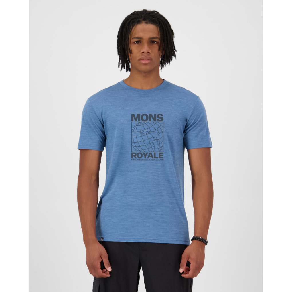 Mons Royale Zephyr Merino Tencel™ T-Shirt Men - steel blue