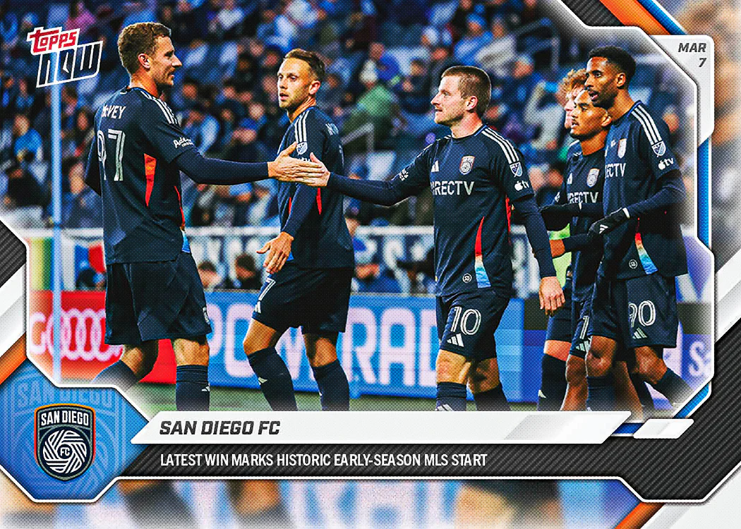 San Diego FC - 2026 MLS Topps NOW® - Card 9 - PR: 478