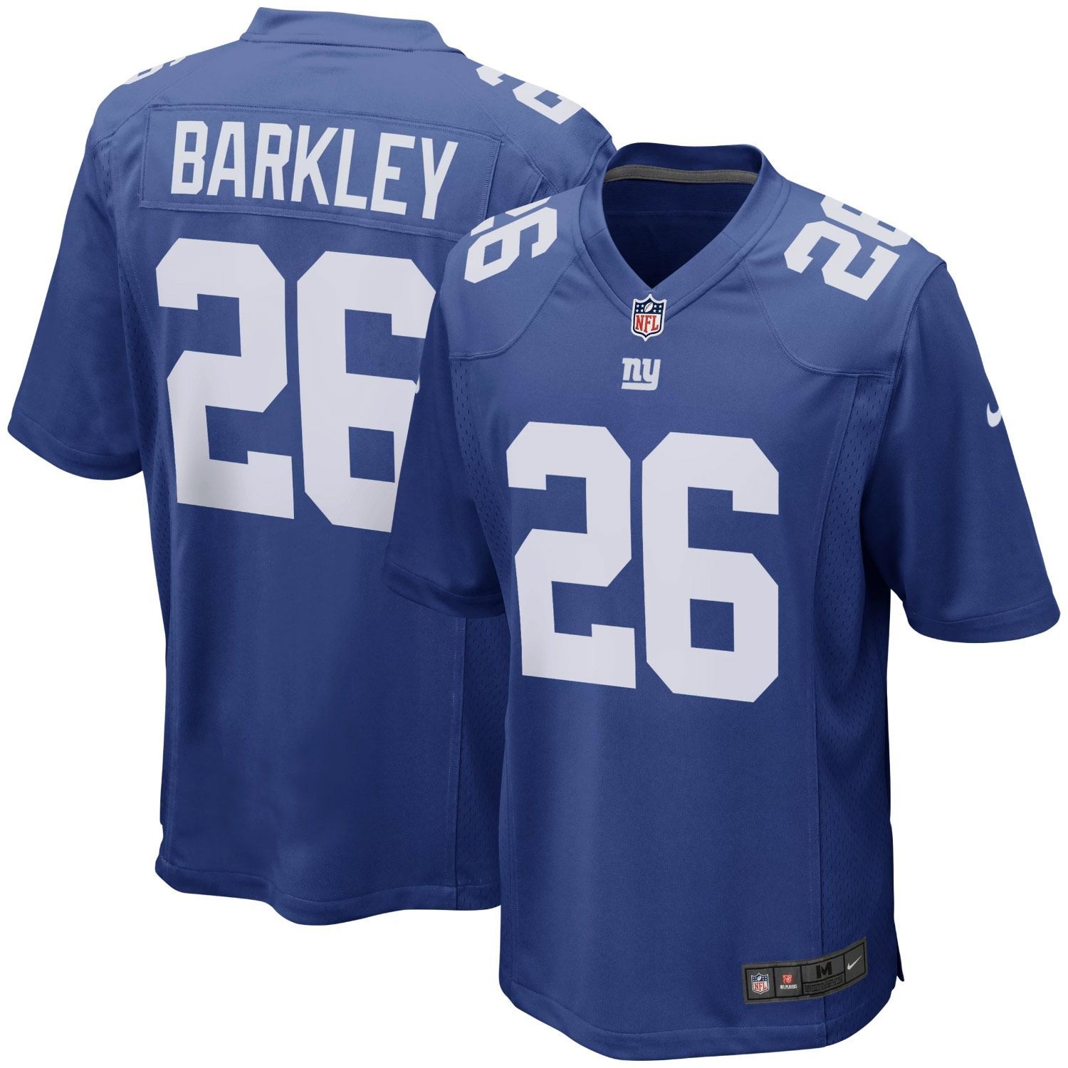 Saquon Barkley #26 New York Giants Game Football NFL Jersey Blue