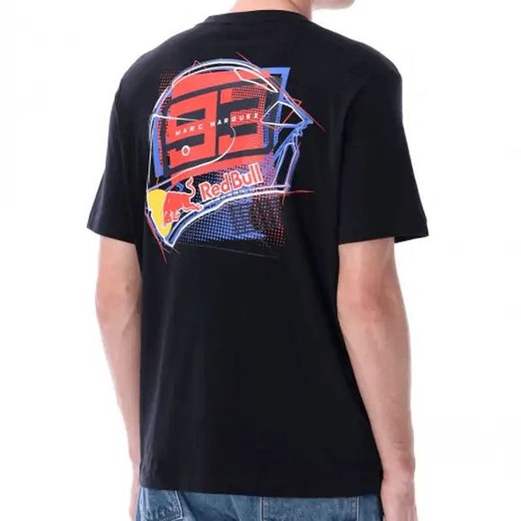 Kenny MARQUEZ DUAL REDBULL BACK HELMET short-sleeved t-shirt - BlueRef: KE2235