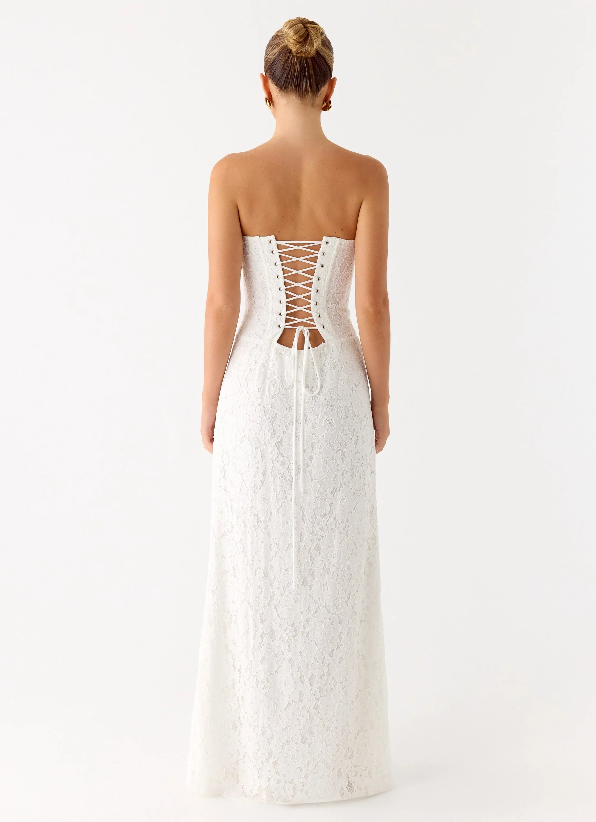 Already Know Lace Maxi Dress - White