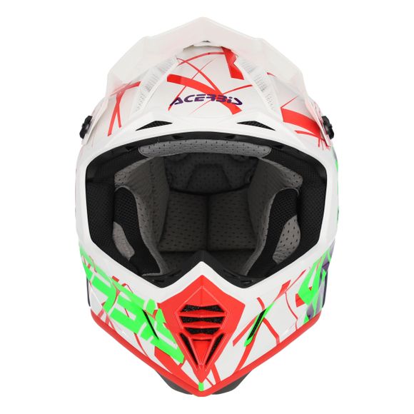 Casque cross Acerbis X-TRACK VTR ECE 2206 2024 - Vert / BlancRef : AE5307