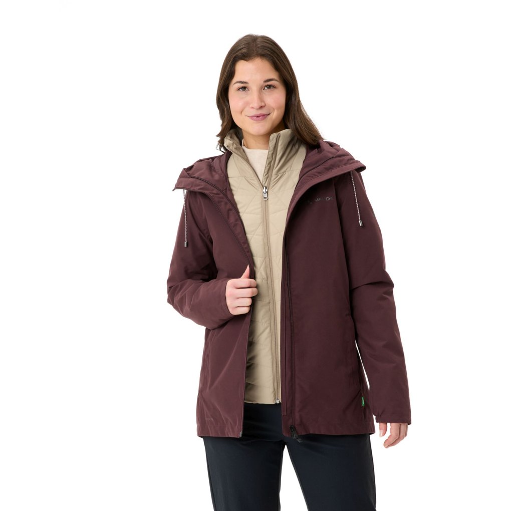 Vaude Mineo 3in1 Jacket Women - dark oak uni