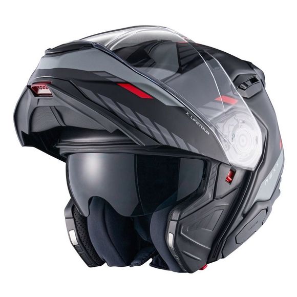 Nexx X.LIFETOUR Modular Helmet - GLOBE - Black / RedRef: Ne0631-C52213